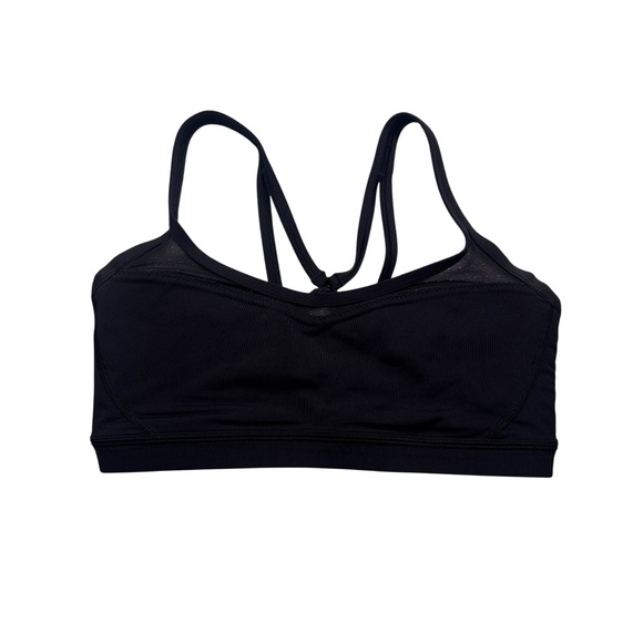 Lululemon | Black Strappy Back Sports Bra | Size 6 - Picture 2 of 6